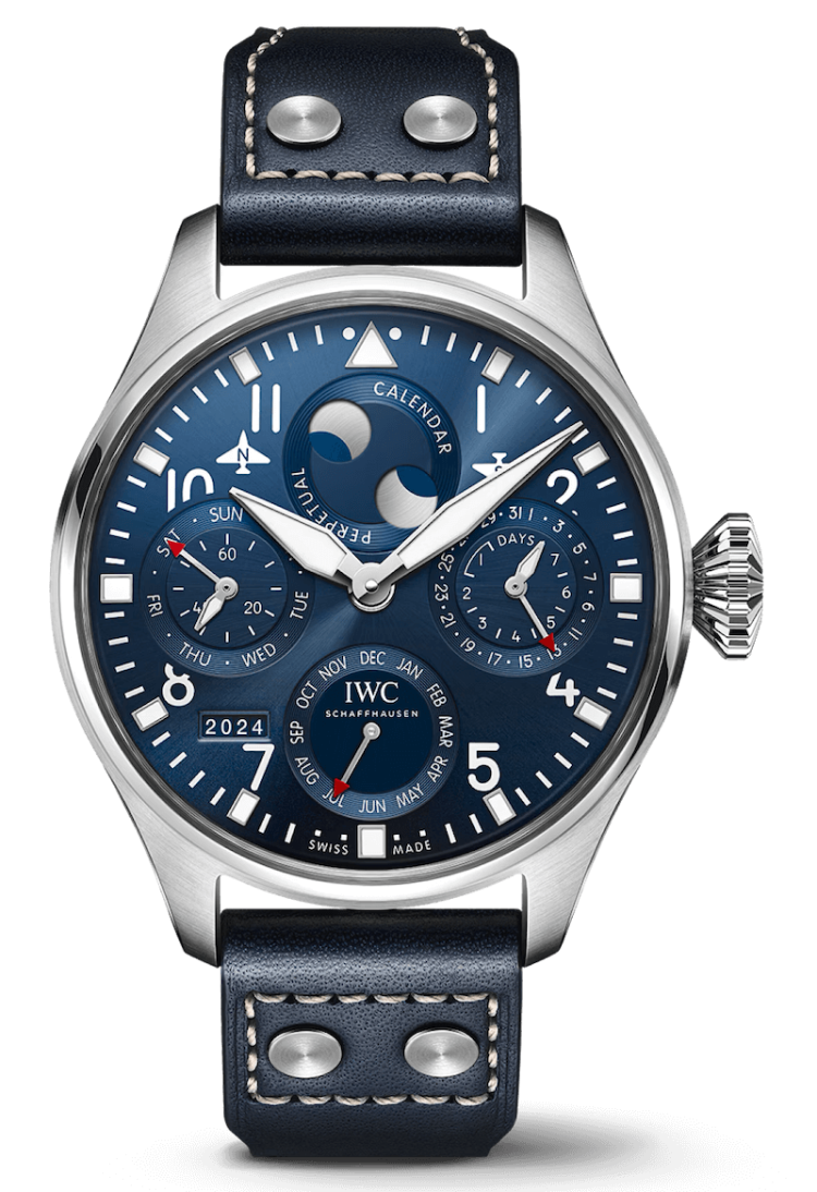 IWC Big Pilot's Watch Perpetual Calendar Steel Blue Calfskin Men's Watch photo 1