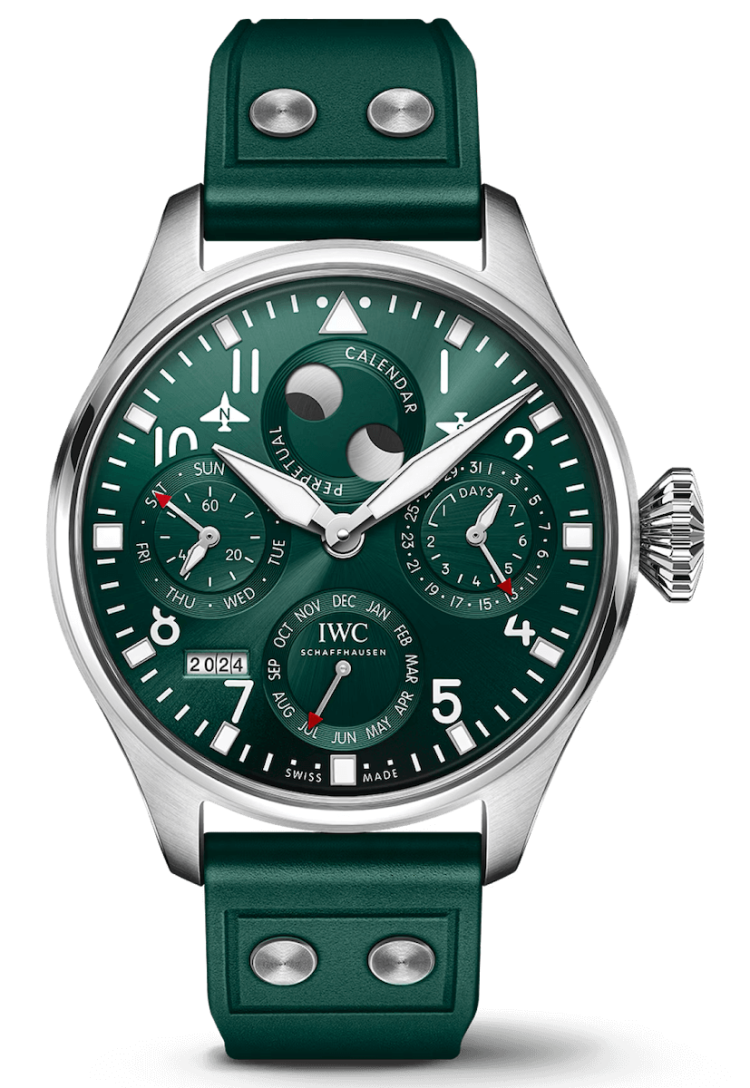 IWC Big Pilot's Watch Perpetual Calendar Steel Green Rubber Men's Watch photo 1
