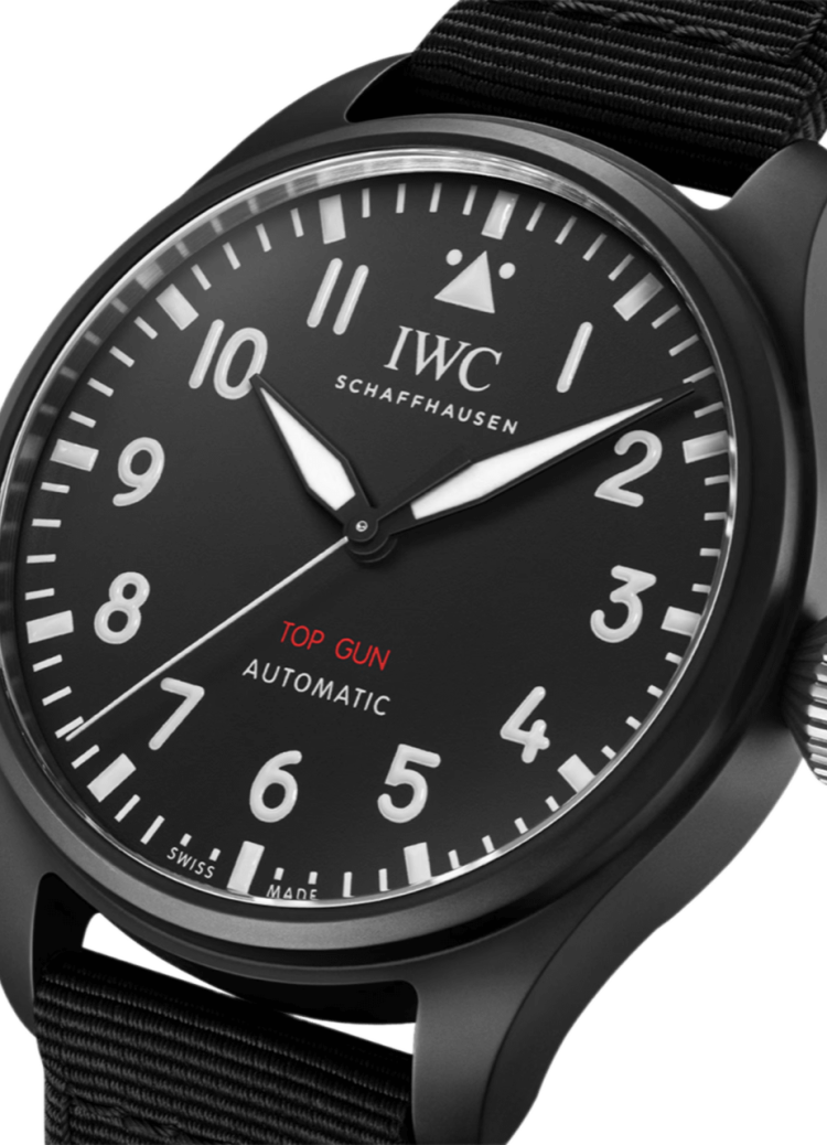 IWC-Big-Pilot’s-Watch-43-Top-Gun-Ceramic-Black-Textile-Men’s-Watch