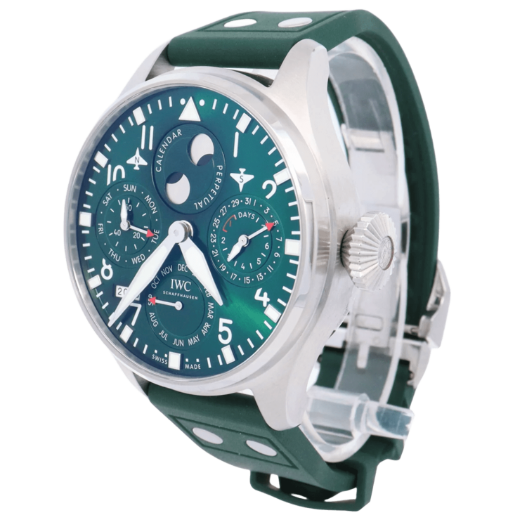 IWC Big Pilot's Watch Perpetual Calendar Steel Green Rubber Men's Watch photo 1