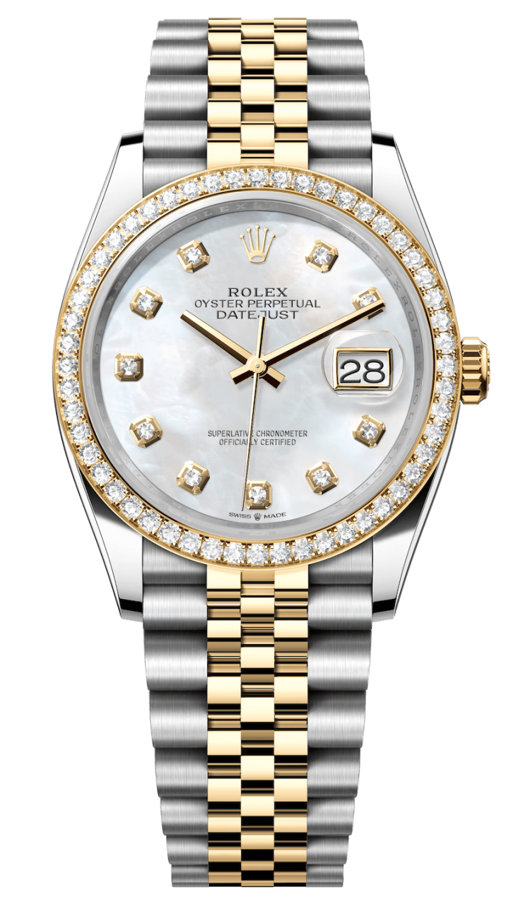 Rolex Datejust 36 Yellow Rolesor Mother-of-Pearl Diamond Jubilee Unisex Watch photo 1