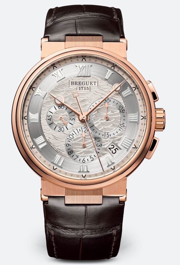 Breguet Marine Chronographe Rose Gold Brown Alligator Men's Watch photo 1