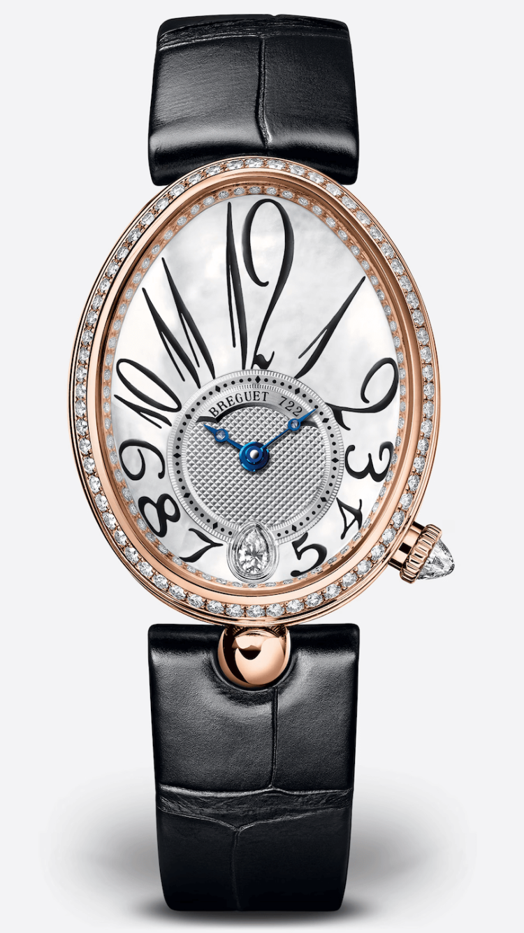 Breguet Reine de Naples Rose Gold Diamond Mother-of-Pearl Alligator Ladies Watch photo 1