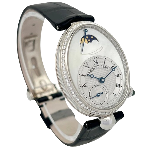 Breguet Reine De Naples White Gold Diamond Ladies Watch