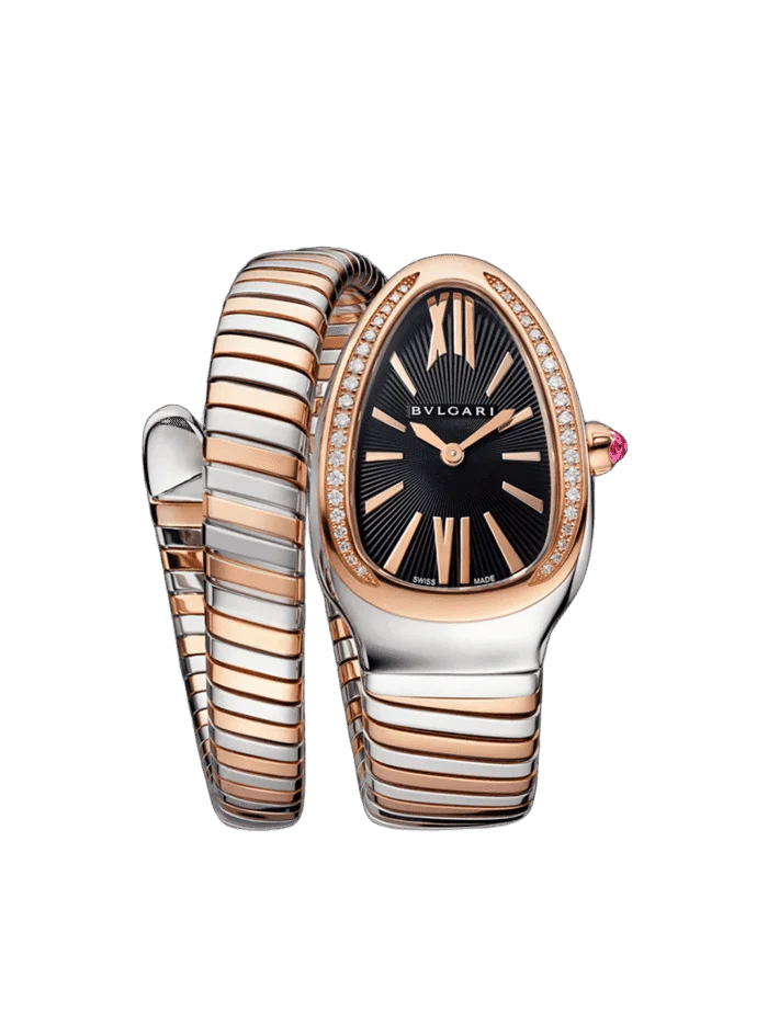 Bvlgari Serpenti Tubogas Lady Watch 35mm Stainless Steel&Rose Gold