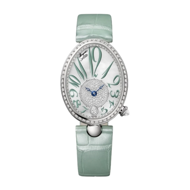 Breguet Reine De Naples Alligator Automatic White Gold Ladies Watch photo 1