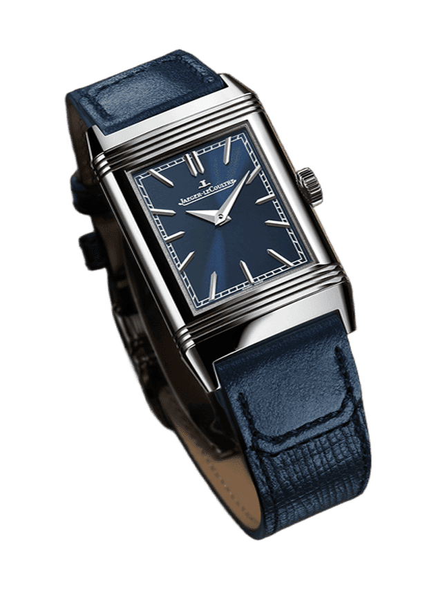 JAEGER-LECOULTRE Reverso Tribute Stainless steel with blue band