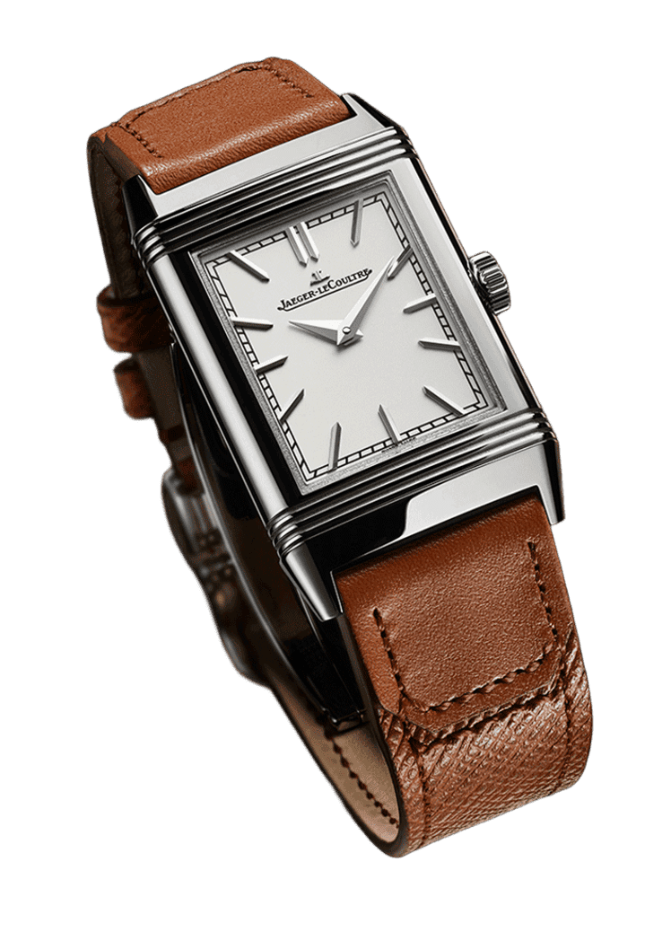 JAEGER-LECOULTRE Reverso Tribute Stainless steel with orange band