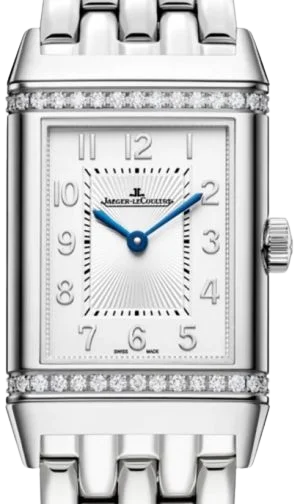 Jaeger-LeCoultre Reverso Classic Automatic Steel Diamond Duetto Watch Ladies Watch