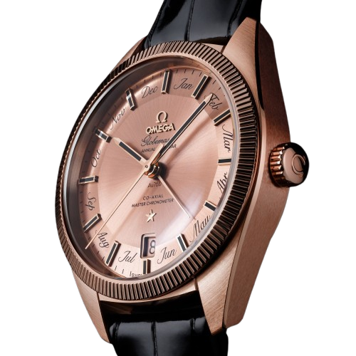 Omega Constellation Globemaster Sedna Gold On Leather Strap Men’s Watch