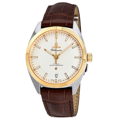 Omega Constellation Globemaster Steel Yellow Gold On Leather Strap Men’s Watch