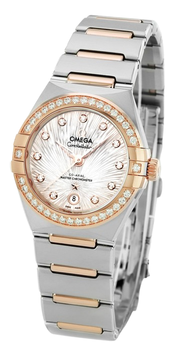 Omega Constellation Steel Sedna Gold On Ladies Watch