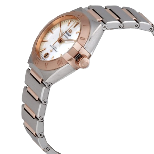 Omega Constellation Steel Sedna Gold On Steel White Ladies Watch