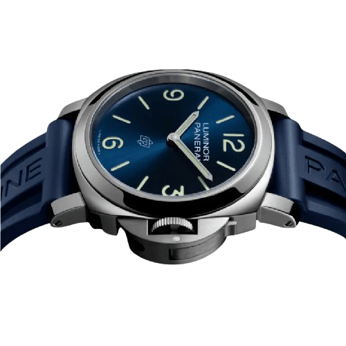 Panerai Luminor Base Logo Blue Sun Brushed Men's Watch