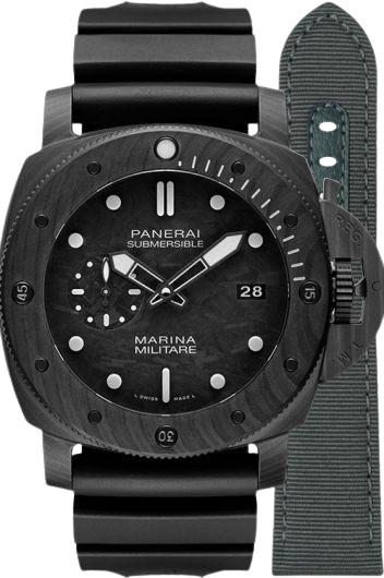 Panerai Submersible Marina Militare Carbotech Black Carbon Men's Watch