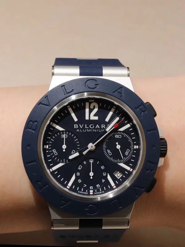 Bvlgari Aluminium Watch Automatic Winding and Chronograph 41mm Men's Watch