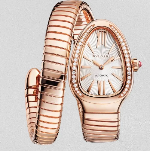 Bvlgari Serpenti Tubogas Diamond-Set Bezel Ladies Watch