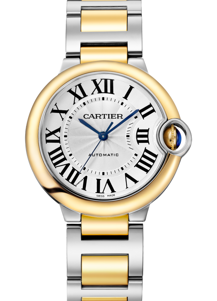 Cartier Ballon Bleu de Cartier Silvered Guilloché Dial Sapphire Crystal Unisex Watch