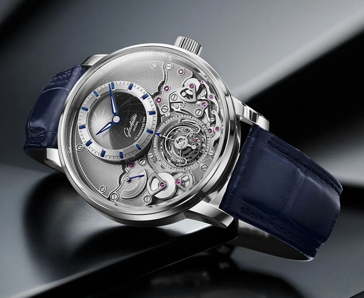 Glashutte Original Senator Chronometer Tourbillon Platinum Dial Men's Watch photo 1 Glashutte Original Senator Chronometer Tourbillon Platinum Dial Men's Watch photo 1