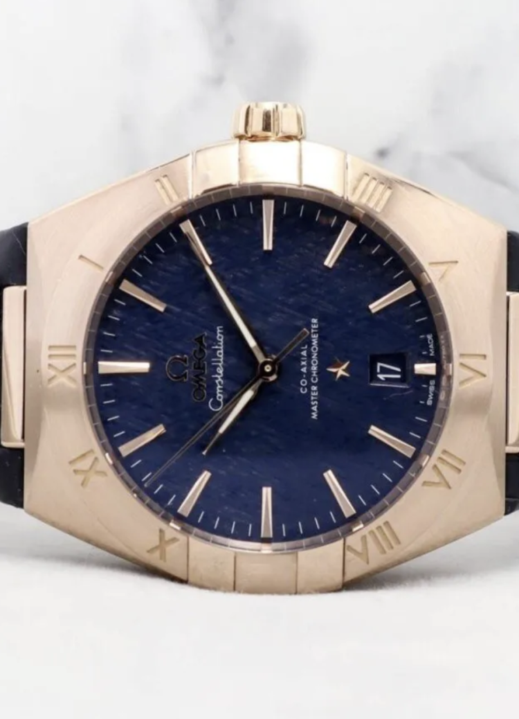 Omega Constellation Sedna™ Gold on Leather Strap Men’s Watch