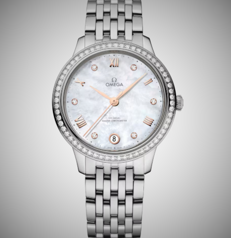 Omega De Ville Prestige 34mm Steel on Steel Ladies Watch