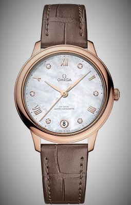 Omega De Ville Prestige 34mm Taupe Ladies Watch