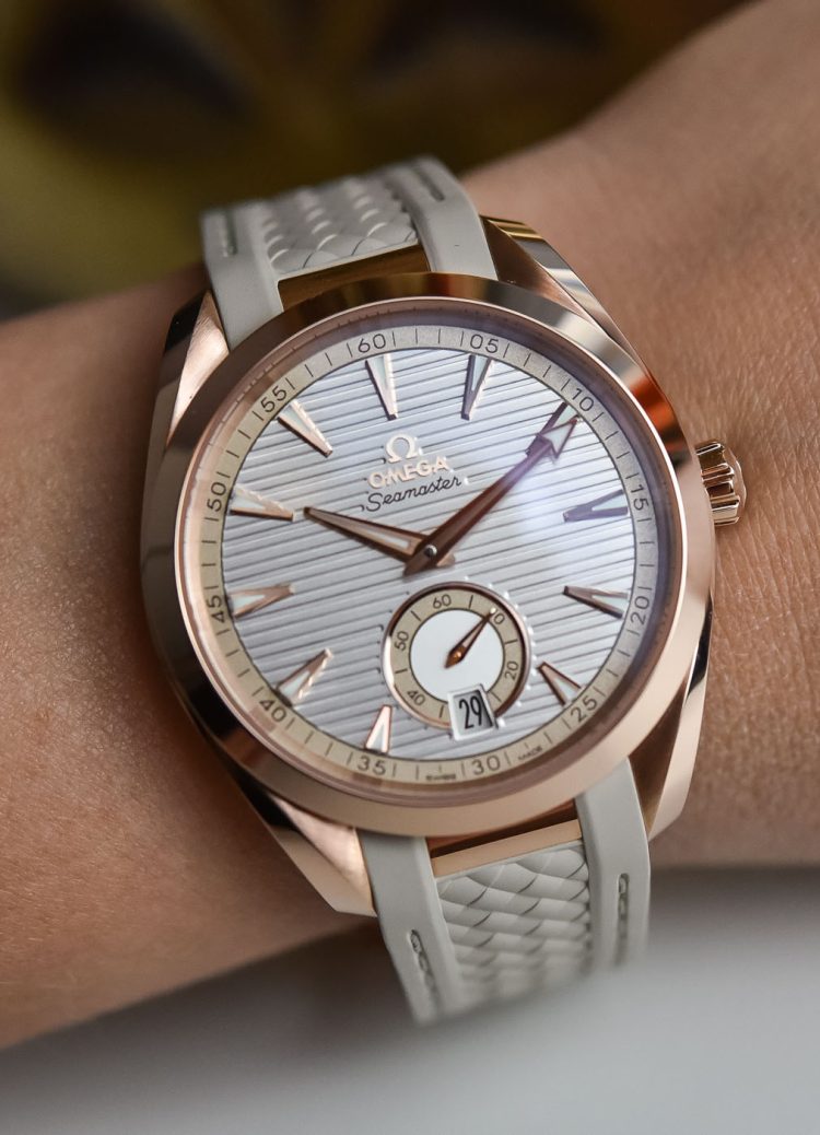 Omega Seamaster Aqua Terra 150M Gold on Rubber Strap Unisex Watch