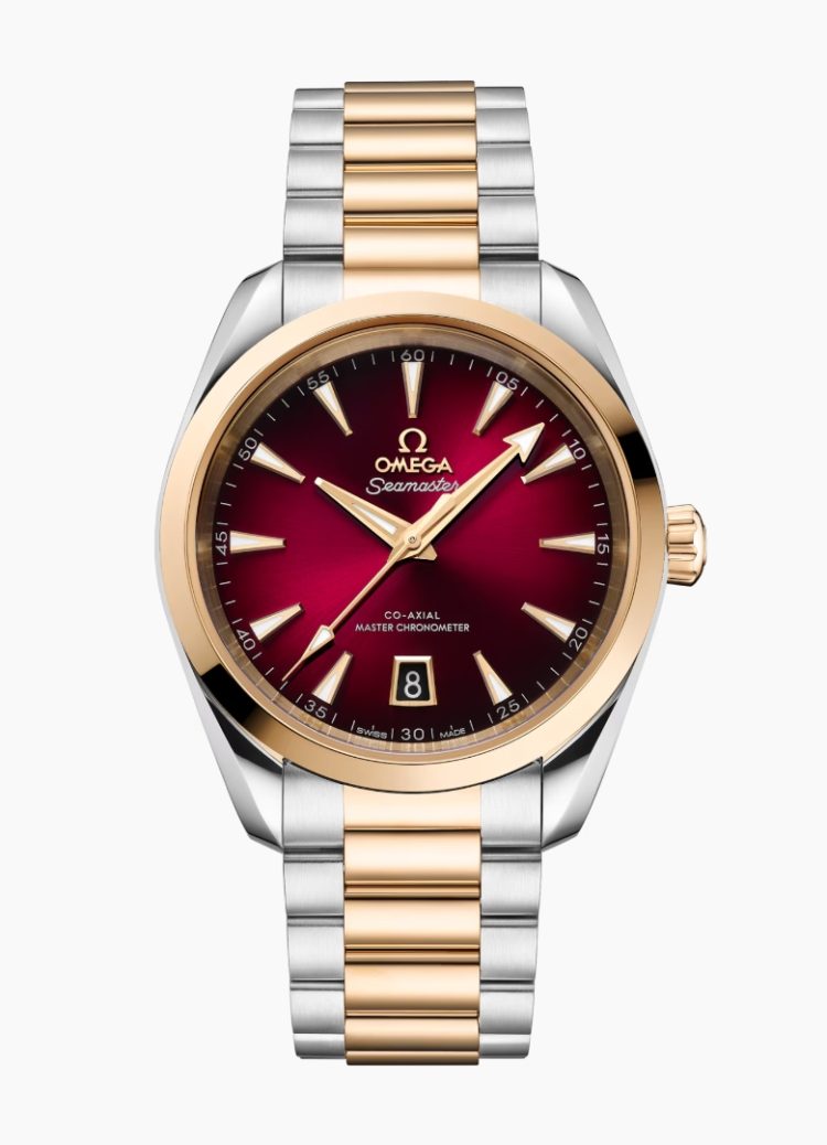 Omega Seamaster Aqua Terra 150M Gold on Steel Moonshine Ladies Watch