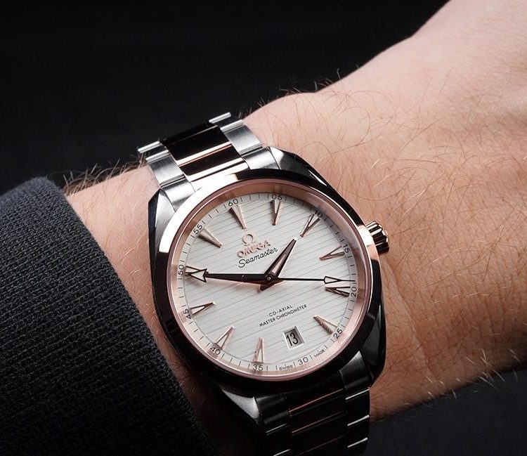 Omega Seamaster Aqua Terra 150M Gold on Steel Sedna Men's Watch