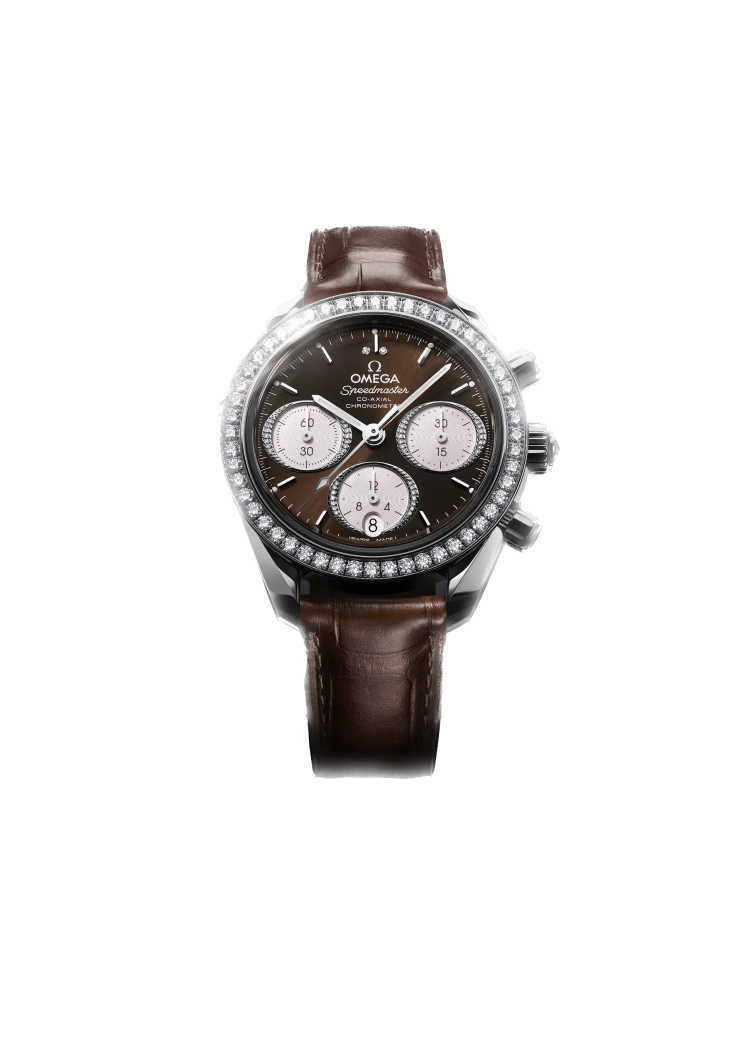 Omega Speedmaster 38 Steel On Alligator Unisex Watch