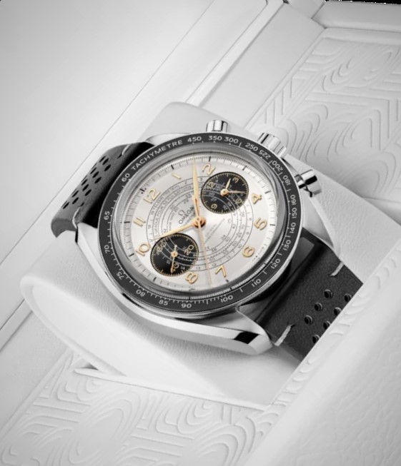 Omega Speedmaster Chronoscope Steel on Leather Men’s Watch