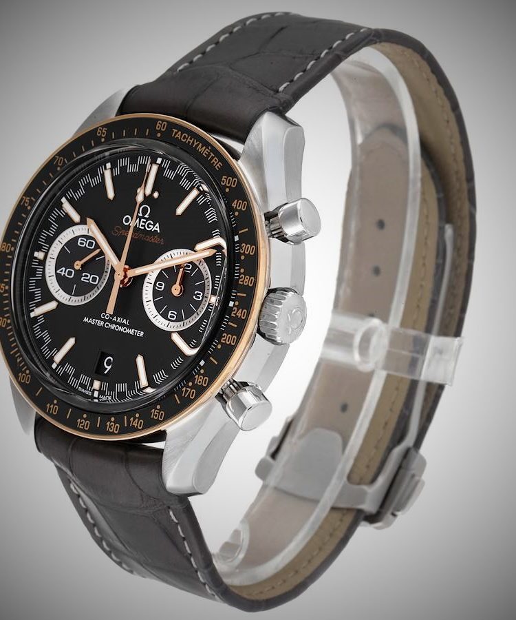 Omega Speedmaster Racing Black Steel on Leather Men’s Watch