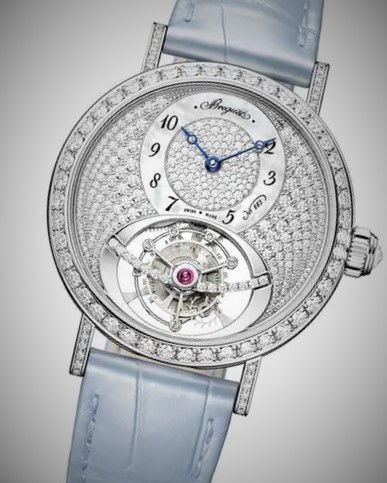 Breguet Classique Tourbillon Diamonds Dial Ladies Watch