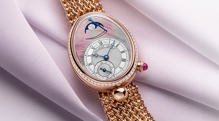 Breguet Reine de Naples Phase de Lune 28.5 mm 18K Rose Gold Ladies Watch