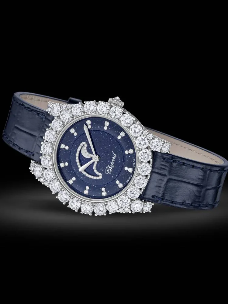 Chopard L'Heure du Diamant Moonphase Ethical White Gold Ladies Watch