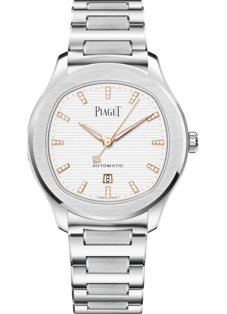 Piaget Polo Date Automatic Steel Diamond 36 mm Ladies Watch