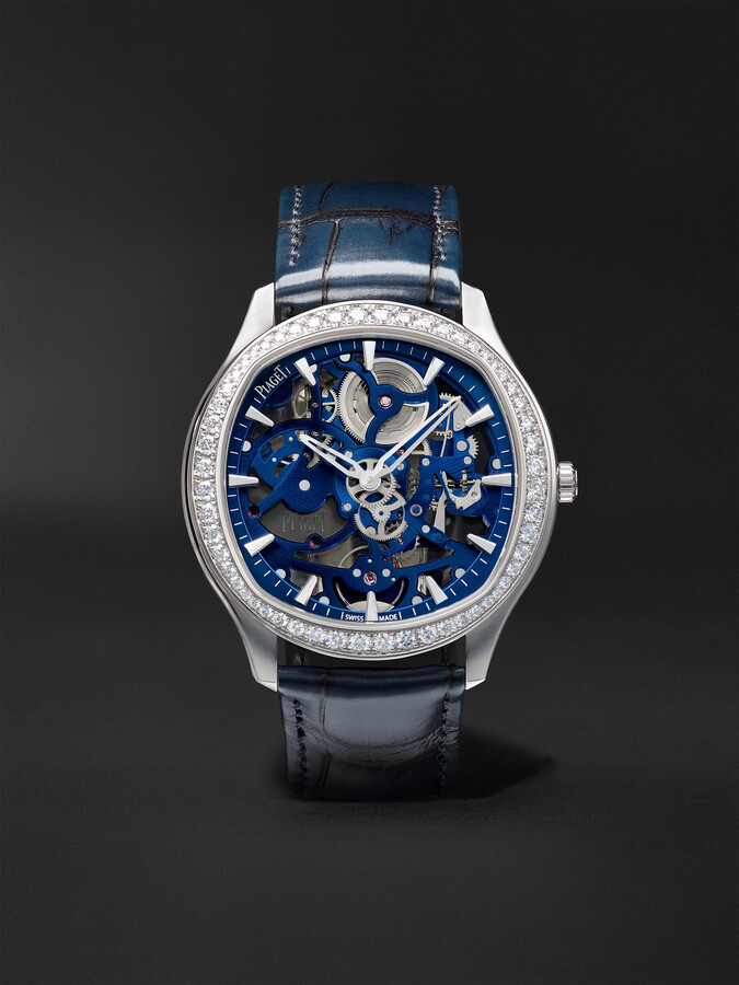 Piaget Polo Skeleton 18K White Gold Case Men’s Watch