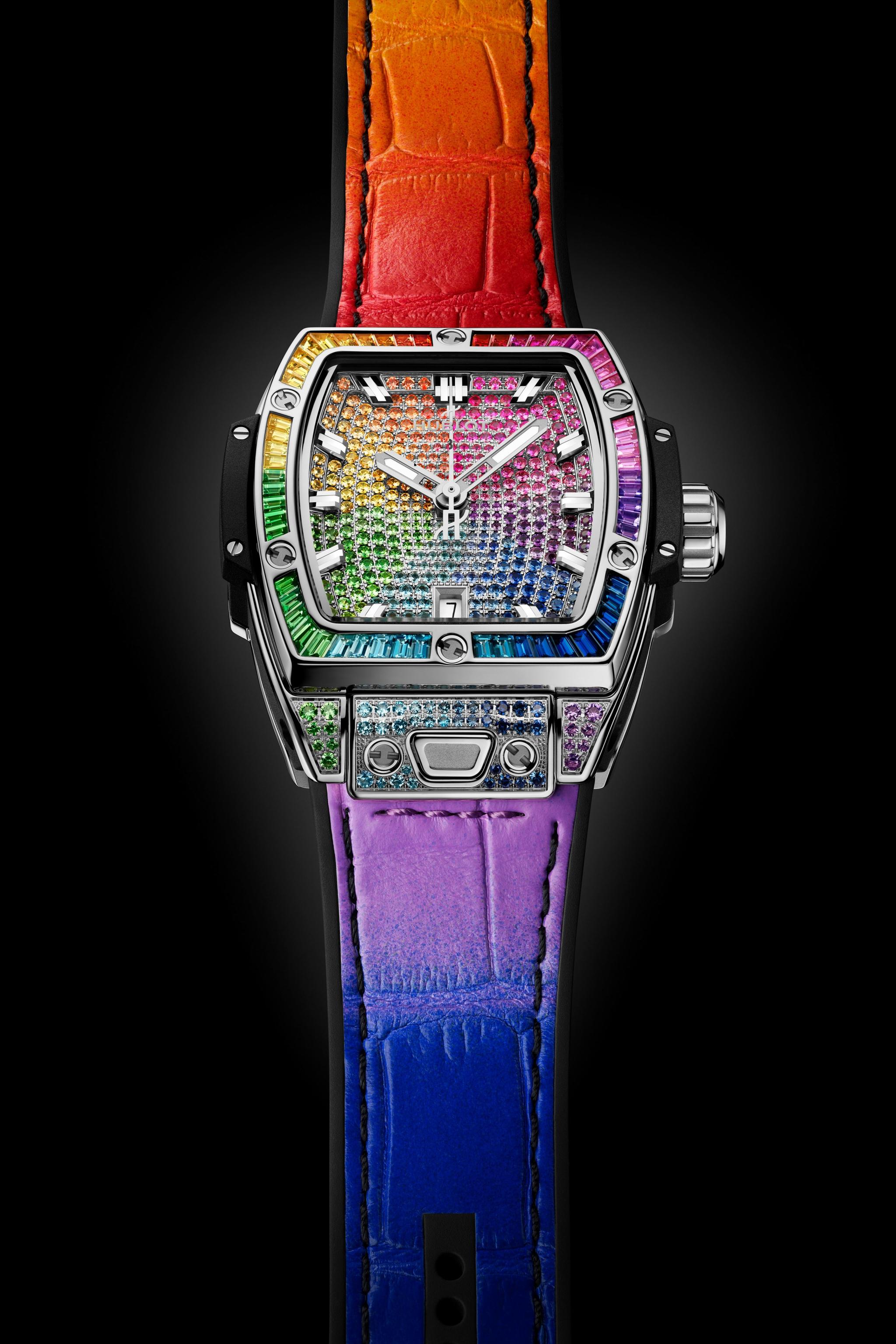 Hublot Spirit of Big Bang Steel Rainbow 32 mm Ladies Watch