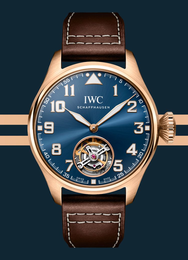 IWC Big Pilot’s Watch 43 Tourbillon Le Petit Prince Blue, 18K Armor Gold® Mens Watch