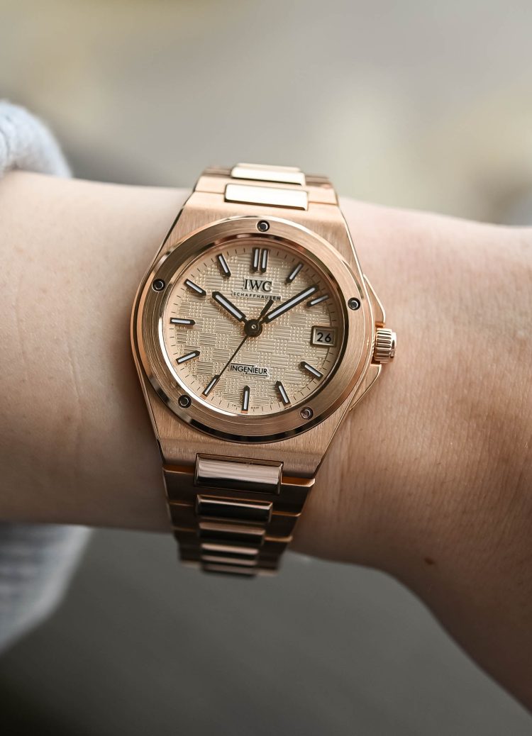 IWC Ingenieur Automatic 35 Gold-Colored, 18k 5N Gold Ladies Watch