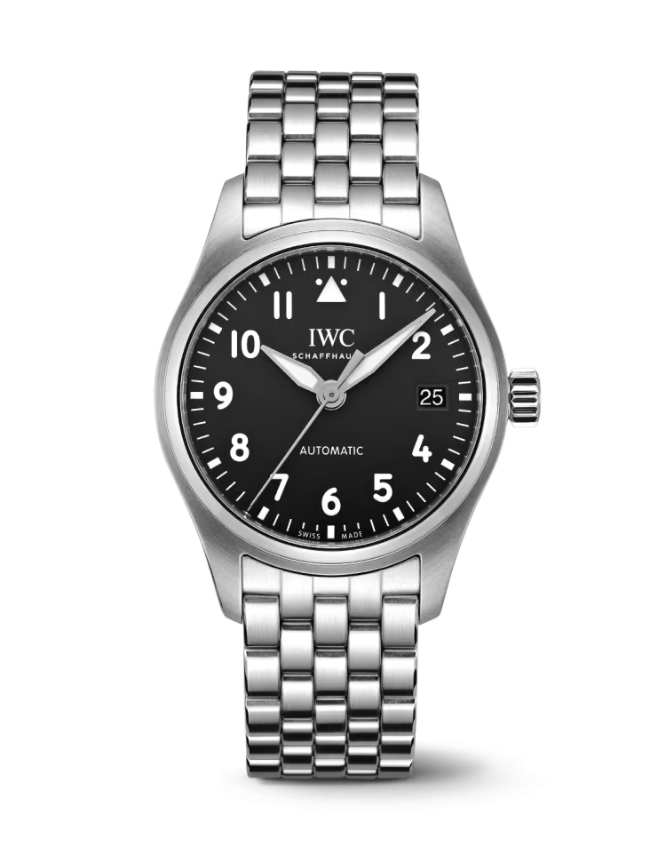 IWC Pilot’s 36mm Stainless Steel ase Black Dial Men's Watch