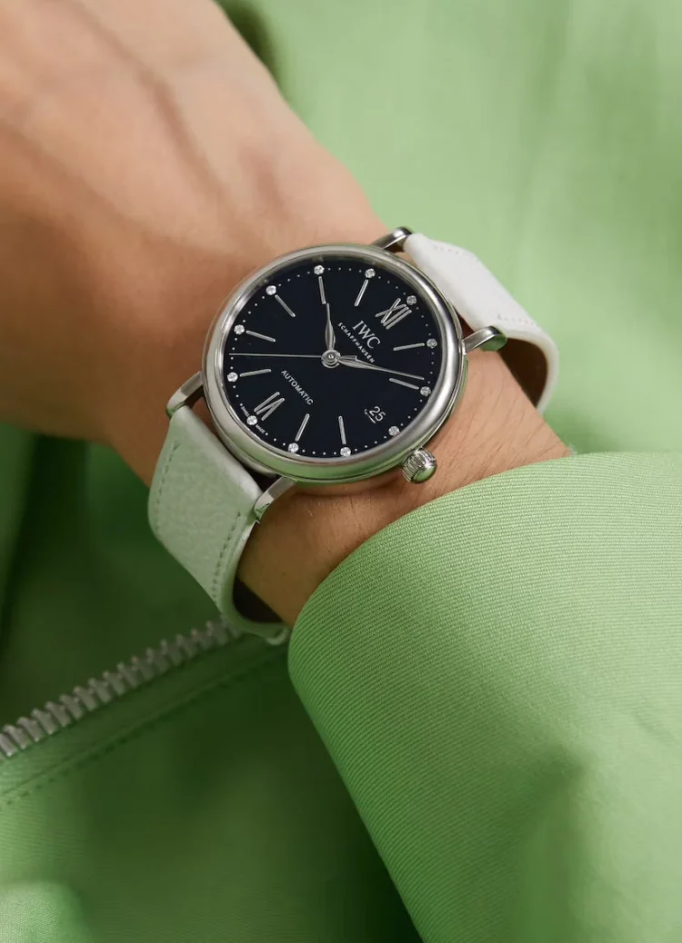 IWC Portofino Automatic 37 Black Dial Ladies Watch