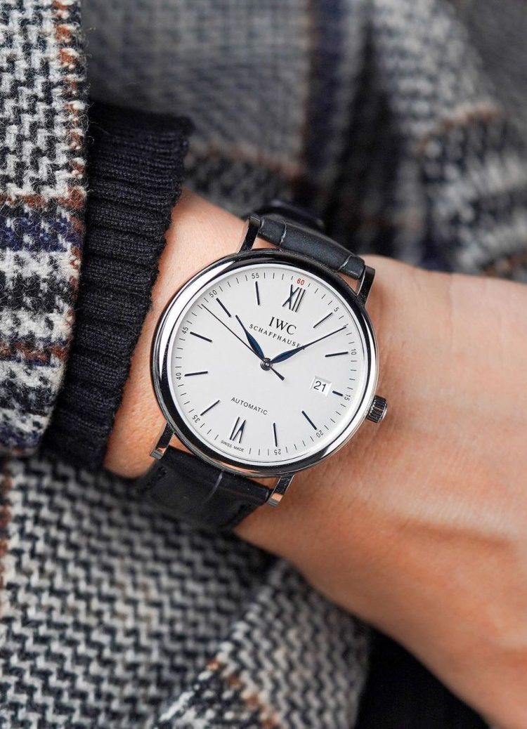 IWC Portofino Automatic Blue Alligator Leather Strap Men’s Watch