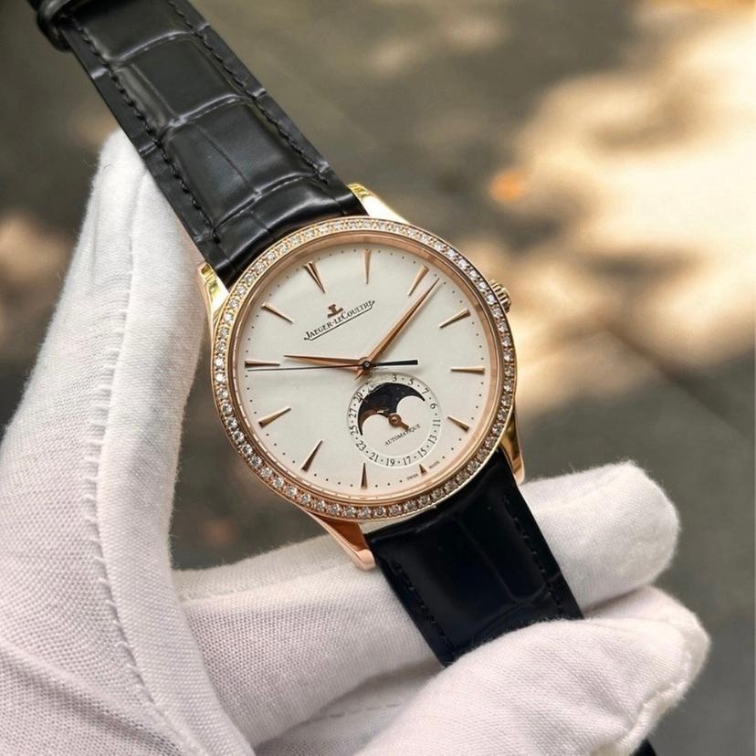 Jaeger-LeCoultre Master Ultra Thin Moon Pink Gold Men's Watch