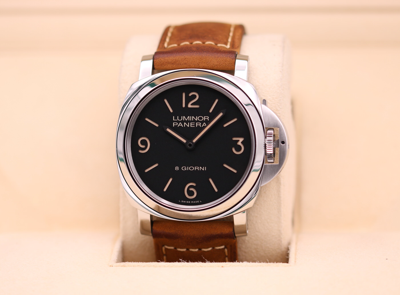 Panerai Luminor 8 Giorni 44mm Mechanical Steel Mens Watch