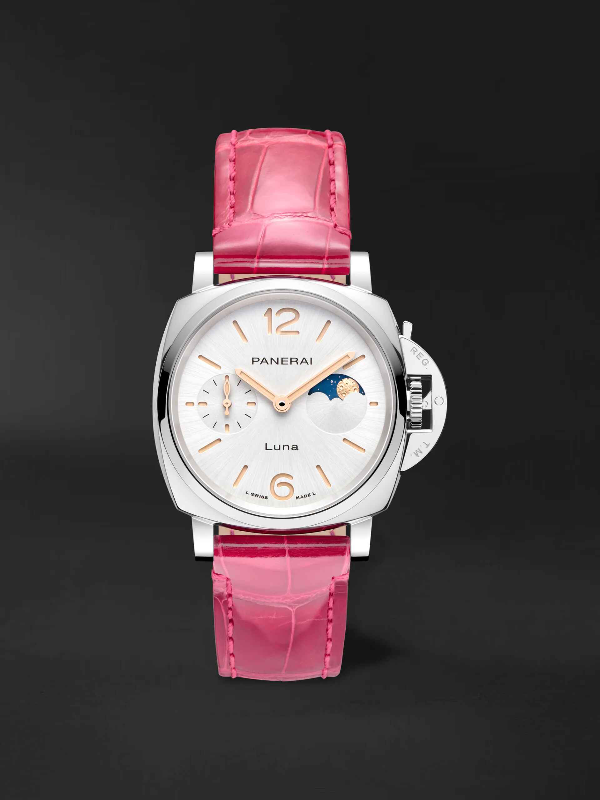 Panerai Luminor Due Luna 38mm Automatic Steel Ladies Watch