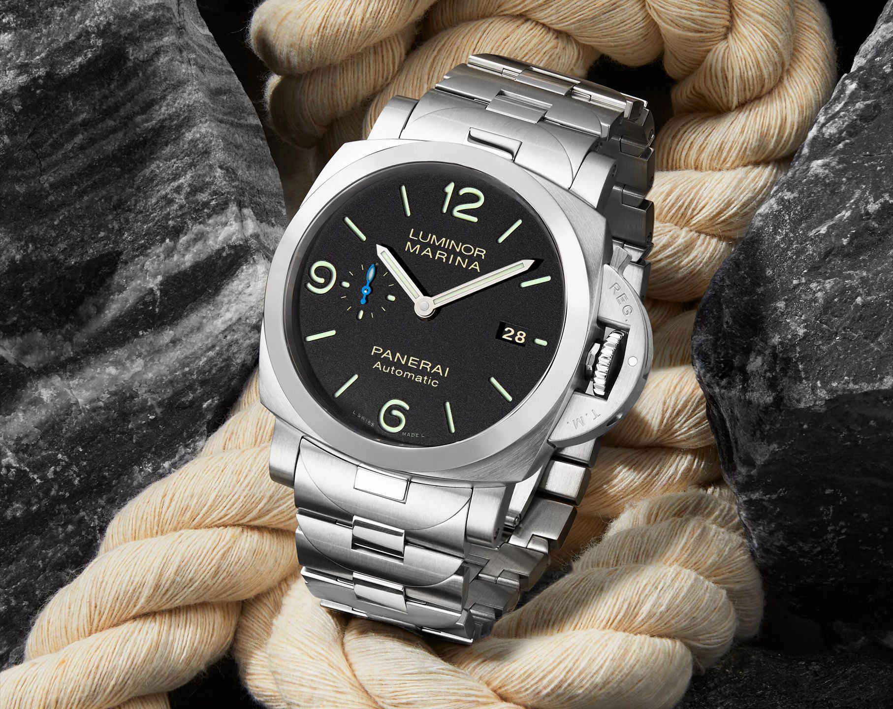 Panerai Luminor Marina 44mm Automatic Steel Mens Watch