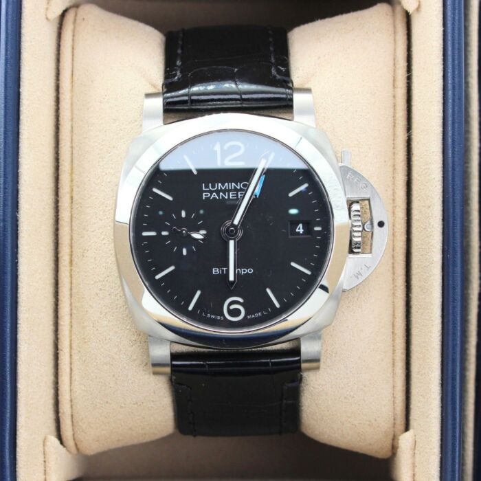 Panerai Luminor Quaranta BiTempo 40mm Automatic Steel Mens Watch