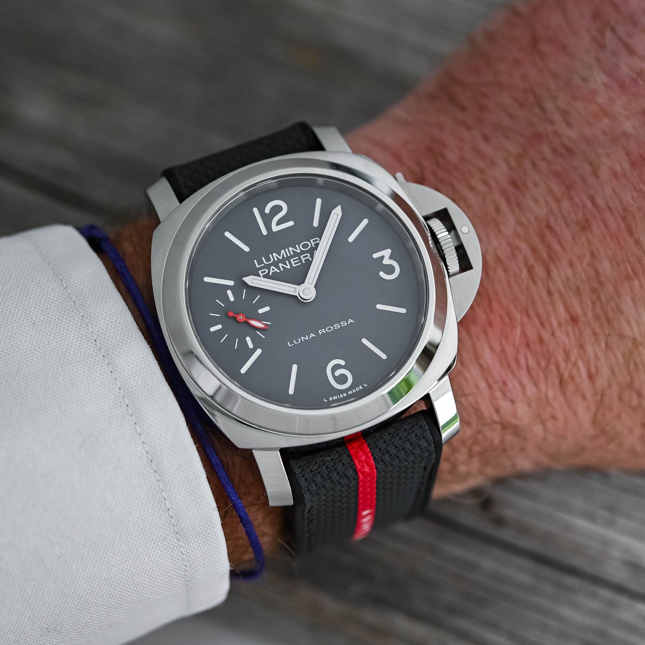 Panerai Luminor Tre Giorni Luna Rossa 44mm Mens Watch