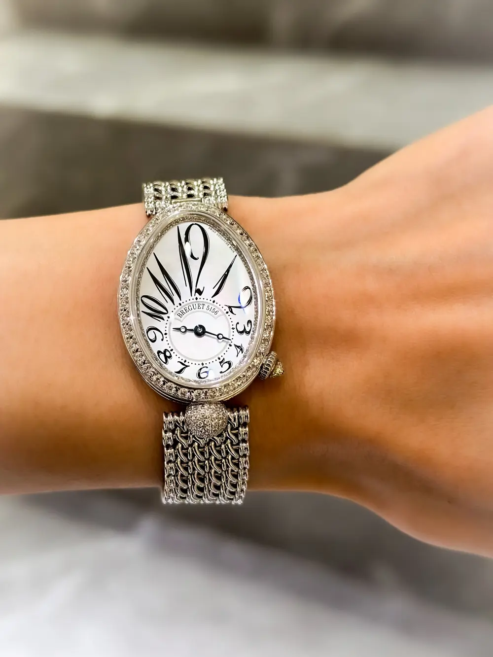 Breguet Reine de Naples 8928 Mother-Of-Pearl Dial Ladies Watch